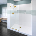 2100 Series 34 in. W x 76 in. H Frameless Shower Screen