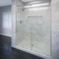 4600 Series 47 in. W x 76 in. H Frameless Sliding Shower Door with Fixed Panel