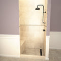 Base'N Bench® 48 In x 60 In Single Curb Shower Pan with Right Drain, Linear Matte Black Drain Grate, and Bench
