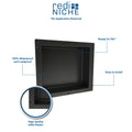Redi Niche® Triple Horizontal Recessed Shelf, 48″W x 14″H x 4″D