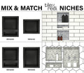 Redi Niche® Double Recessed Shelf, 16"W x 20"H x 4"D RN1620DBI