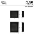 Redi Niche® Double Recessed Shelf, 16"W x 34"H x 4"D RND1614S20