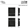 Redi Niche® Quadruple Recessed Shelf, 32"W x 20"H x 4"D RNQH1620D20DU