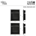 Redi Niche® Quadruple Recessed Shelf, 32"W x 20"H x 4"D RNQH1620DU20DU