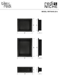 Redi Niche® Triple Recessed Shelf, 16"W x 40"H x 4"D RNT1614S206