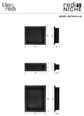 Redi Niche® Triple Recessed Shelf, 16"W x 40"H x 4"D RNT1614S620