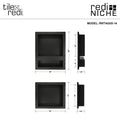 Redi Niche® Triple Recessed Shelf, 16"W x 34"H x 4"D RNT1620D14