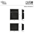 Redi Niche® Triple Recessed Shelf, 16″W x 34″H x 4″D