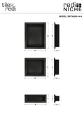 Redi Niche® Triple Recessed Shelf, 16"W x 40"H x 4"D RNT1620S146