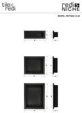 Redi Niche® Triple Recessed Shelf, 16″W x 40″H x 4″D