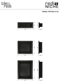 Redi Niche® Triple Recessed Shelf, 16"W x 40"H x 4"D RNT166S1420