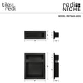 Redi Niche® Triple Recessed Shelf, 16"W x 26"H x 4"D RNT166S20DU