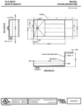 Base'N Bench® 30 In x 60 In Single Curb Shower Pan with Left Drain, Round Brushed Nickel Drain Grate, and Bench