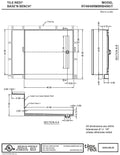 Base'N Bench® 48 In x 60 In Single Curb Shower Pan with Right Drain, Linear Matte Black Drain Grate, and Bench