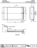 Base'N Bench® Kit: WonderFall Trench Right Drain Single Curb Shower Pan, 48″D x 72″W x 17″H installed (Pan: 48″D x 60″W; Bench: 44″D x 12″W)