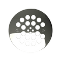 Redi Drain® Polished Chrome Round Drain Plate, 4¼″ diameter