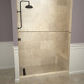 Base'N Bench 60 in. L x 36 in. W Alcove Shower Pan Base and Bench with Left Drain and Matte Black Drain Grate