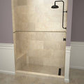 Base'N Bench 60 in. L x 32 in. W Alcove Shower Pan Base and Bench with Right Drain and Matte Black Drain Grate