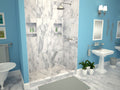 Redi Trench® 36 In x 48 In Single Curb Shower Pan with Right Drain and Linear Tileable Drain Grate