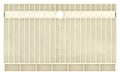 Redi Trench® 48 In x 72 In Triple Curb Shower Pan with Back Drain and Linear Tileable Drain Grate