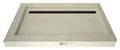 Redi Trench® 48 In x 72 In Left Dual Curb Corner Shower Pan with Back Drain and Linear Oil Rubbed Bronze Drain Grate