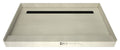 Redi Trench® 48 In x 72 In Single Curb Shower Pan with Back Drain and Linear Matte Black Drain Grate