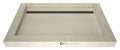 Redi Trench® Triple Curb Shower Pan With Back Trench Drain & Brushed Nickel Designer Grate, 48"D x 72"W