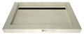 Redi Trench® 48 In x 72 In Triple Curb Shower Pan with Back Drain and Linear Matte Black Drain Grate