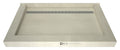 Redi Trench® 48 In x 72 In Triple Curb Shower Pan with Back Drain and Linear Polished Chrome Drain Grate