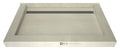 Redi Trench® Triple Curb Shower Pan With Back Trench Drain & Brushed Nickel Solid Grate, 48"D x 72"W