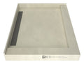 WonderFall Trench® 42 In x 36 In Right Dual Curb Corner Shower Pan with Left Drain and Linear Tileable Drain Grate