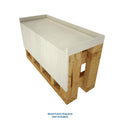 Redi Bench® Shower Bench, 42″L x 12″D x 12″H. Installed height 17″-19″
