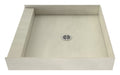 Redi Base® Single Curb Shower Pan With Center Drain, 42″D x 42″W