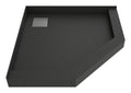 Redi Neo® 42 In x 42 In Neo Angle Corner Shower Pan with Back Drain and Square Tileable Drain Grate