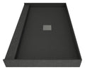 Wonder Drain 36 in. L x 42 in. W Single Threshold Alcove Shower Pan Base with Center Drain in Tileable Grate