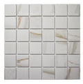  Elegant marble tile surface with natural veining detail