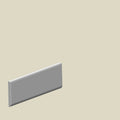 Tone Collection Glossy 2 In x 8 In Solid Color Ceramic Bullnose Wall Tile