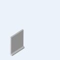 Tone Collection Glossy 4.25 In x 6 In Solid Color Ceramic Left Cove Corner Wall Tile