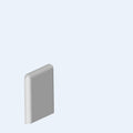Tone Collection Glossy 2 In x 2 In Solid Color Ceramic Bullnose Corner Wall Tile