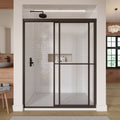 1100 Series 71 in. W x 76 in. H Framed Bypass Sliding Shower Doors