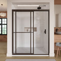 1100 Series 71 in. W x 76 in. H Framed Bypass Sliding Shower Doors