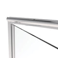 2200 Series 41 in. W x 76 in. H Semi-Frameless Swing Shower Door with Fixed Panel