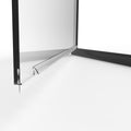 2200 Series 41 in. W x 76 in. H Semi-Frameless Swing Shower Door with Fixed Panel
