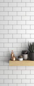 Tone Collection Matte 2 In x 6 In Solid Color Ceramic V-CAP Wall Tile