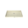 Redi Base® 30 In x 54 In Single Curb Tileable Shower Pan Base with Center Drain