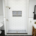 Redi Base® 30 In x 60 In Single Curb Tileable Shower Pan Base with Center Drain