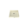 Redi Base® 32 In x 32 In Left Double Threshold Corner Tileable Shower Pan Base with Center Drain