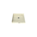 Redi Base® 32 In x 32 In Right Double Threshold Corner Tileable Shower Pan Base with Center Drain