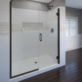 3200 Series 47-9/16 in. W x 72 in. H Frameless Swing Shower Door with Fixed Panel