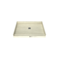 Redi Base® 34 In x 48 In Single Curb Tileable Shower Pan Base with Center Drain
